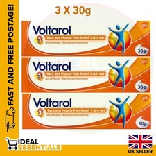 Image of Voltarol 1.16% Back & Muscle Pain Relief Gel. - 3 X 30g - Expiry 08/25
