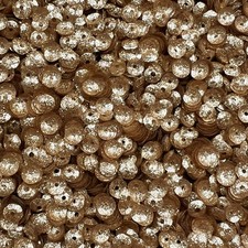 5mm Cup Sequins Gold Glitter Glossy Transparent See-Thru Made in USA