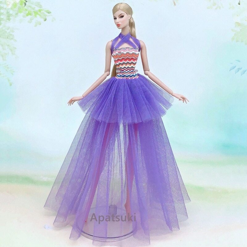 purple doll dress Purple Quinceanera Doll Dress - 18" Teddy Bear Gown