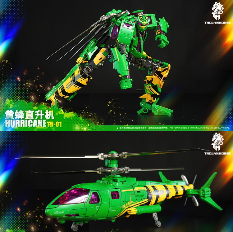 TH-01 HURRICANE フィギュア In Stock New Trojan Horse TH-01 Hurricane Waspinator