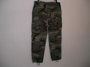 Military Combat Uniform Cargo Pants Large Long Propper Woodland BDU