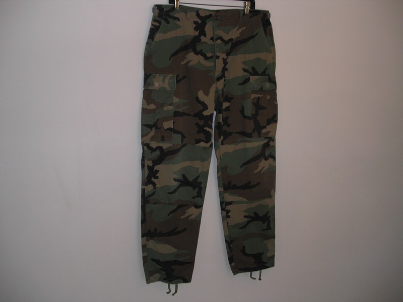 Military Combat Uniform Cargo Pants Large Long Propper Woodland BDU