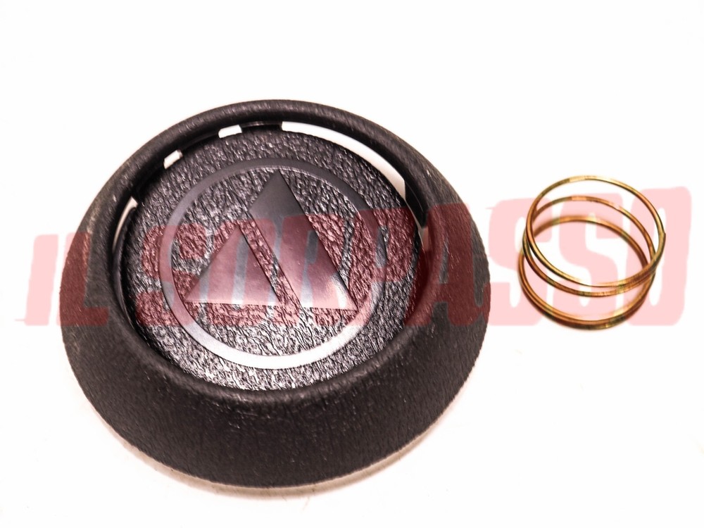 AUTOBIANCHI A112 ORIGINAL BLACK LOGO SPRING STEERING STEERING STEERING STEERING WHEEL HORN BUTTON