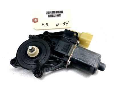 2014-2020 MASERATI GHIBLI S RIGHT PASSENGER REAR DOOR WINDOW MOTOR OEM.