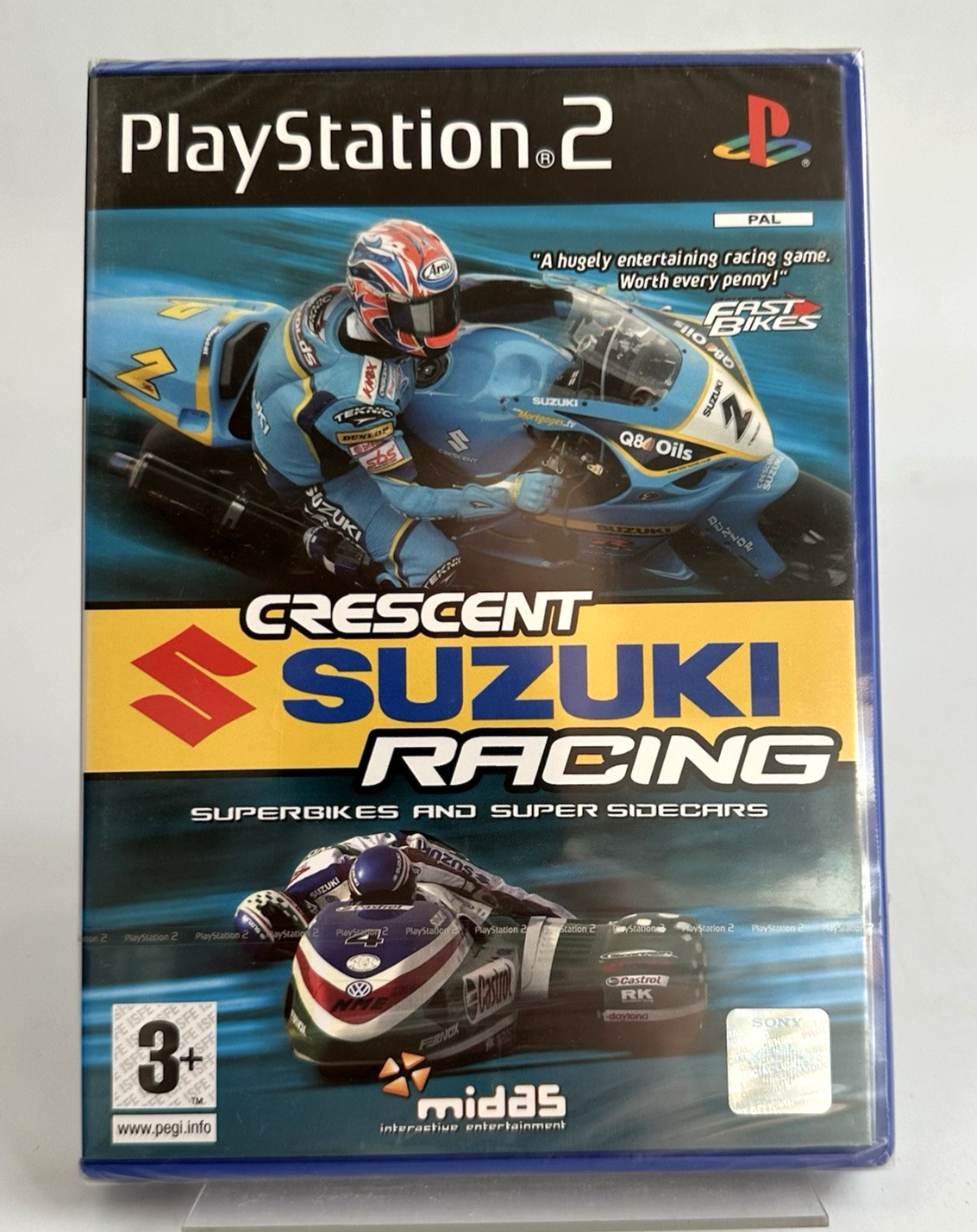 PS2 Crescent Suzuki Racing, New And Factory Sealed