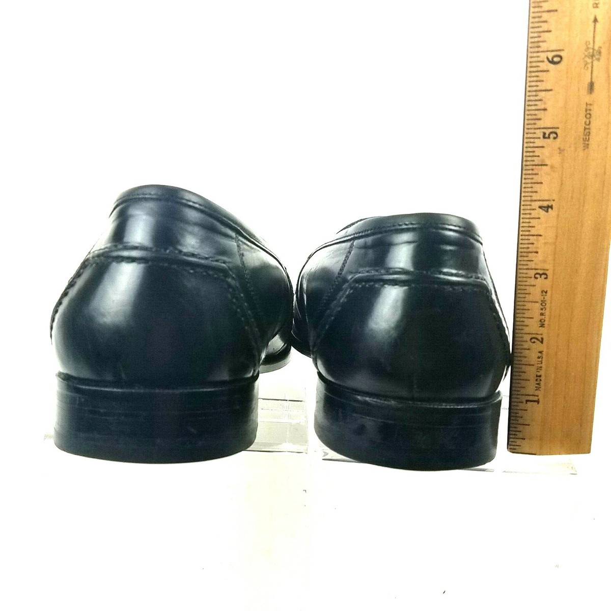 Johnston & Murphy Mens Black Leather Kiltie Tassel Loafers  display picture 1