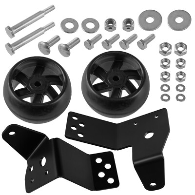 Caltric 42'' Deck Gauge Wheel & Bracket Kit for Husqvarna YT190 YTH130 YTH150