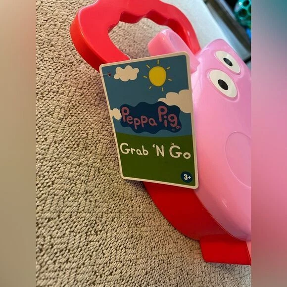 Peppa Pig 粉色角色午餐盒容器儿童储物盒带手柄 — 第 4/4 张图片