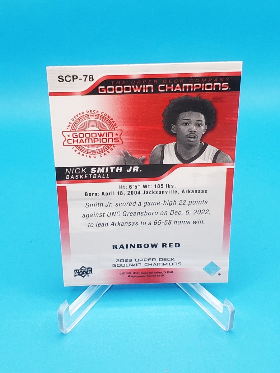 Nick Smith Jr. 2023 UD Goodwin Champions #SCP-78 Splash of Color