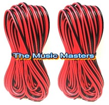 2 Pack 20 Gauge 60ft Red Black SPEAKER WIRE Cable 120ft Total Car Home 12V Power