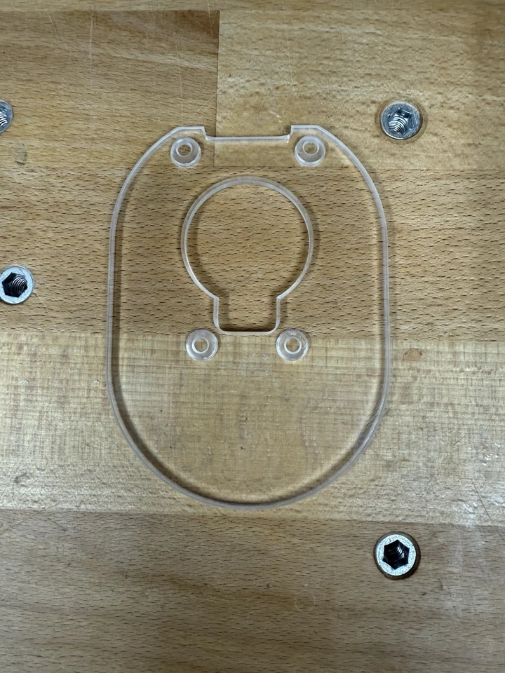 Bosch GKF 18V-8 Base Plate Skid Plate Milling Plate Clear CNC Milled!!! - Image 2 of 4