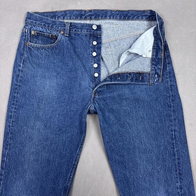 Vintage Levis 501 Jeans Mens 38x32 Blue USA Made 80s Denim Pants