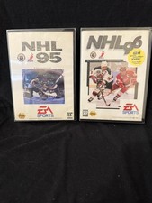 Sega Genesis, NHL 95 + 96, EA Sports, both W Manuals and Tested