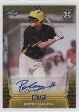 2020 Leaf Draft Auto Gold Petey Halpin #BA-PH1 Auto 1u6