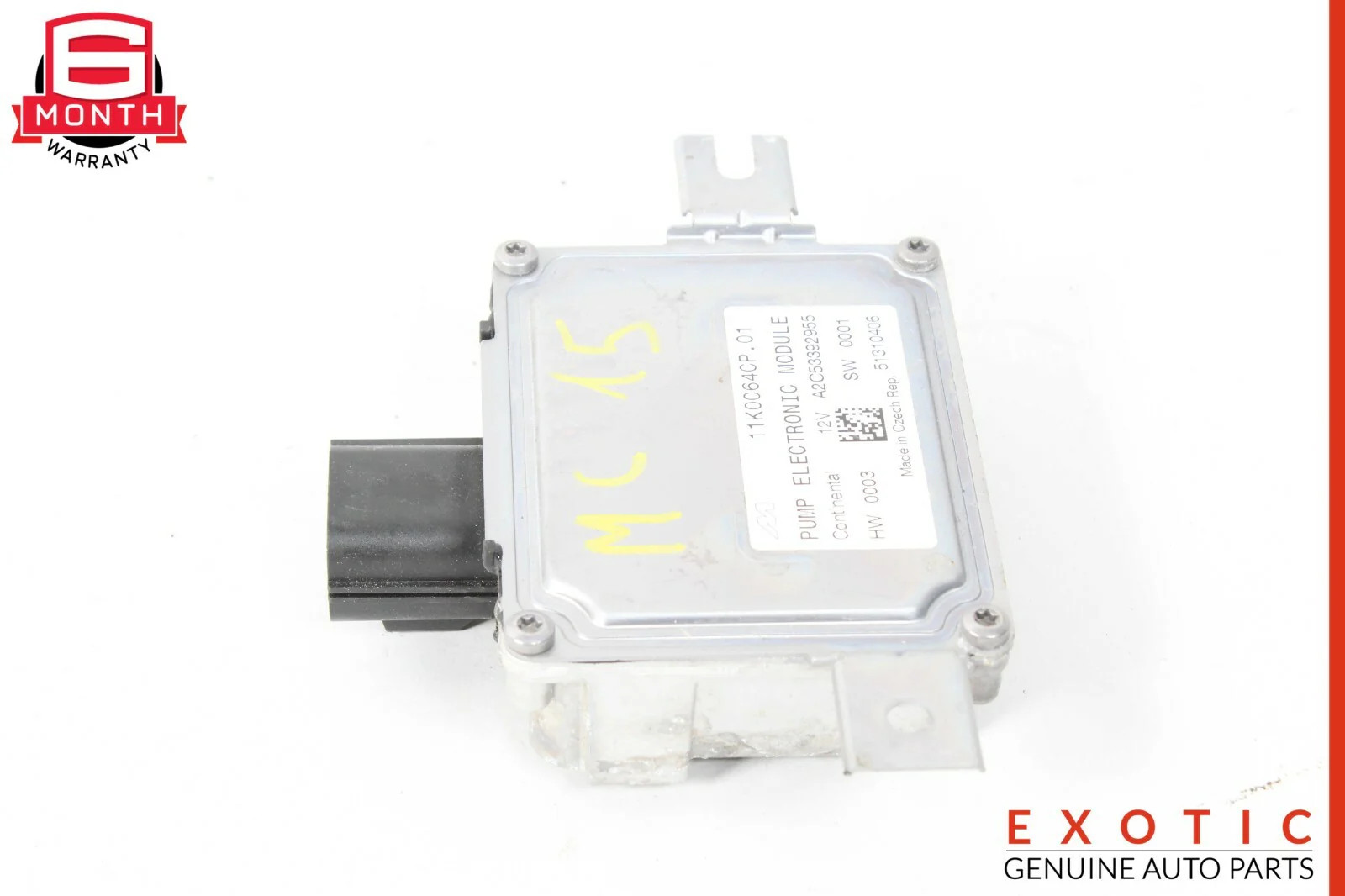 15-17 McLaren 650S Fuel Pump Electronic Control Module OEM