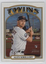 2021 Topps Heritage High Number Missing Stars Variation SP Alex Kirilloff b7a
