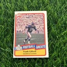 1989 Swell Football Greats Frank Gifford #77 Football Card New York Giants F48
