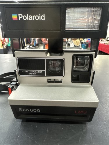 Vintage Polaroid Sofortbildkamera Spirit 600 schwarz grau - ungetestet SIEHE BILDER (P) - Bild 1 von 8