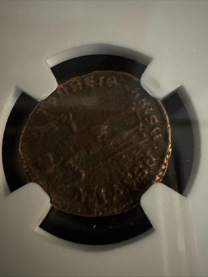 West Roman Empire - Valentinian I - AE3 Nummus - AD 364  NGC Certified Authentic - Image 4 of 4