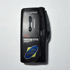 Olympus Pearlcorder S713 Microcassette Recorder Fully Tested And working