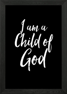 Ich bin ein Kind Gottes Gerahmtes Wandbild Poster Leinwanddruck Bild