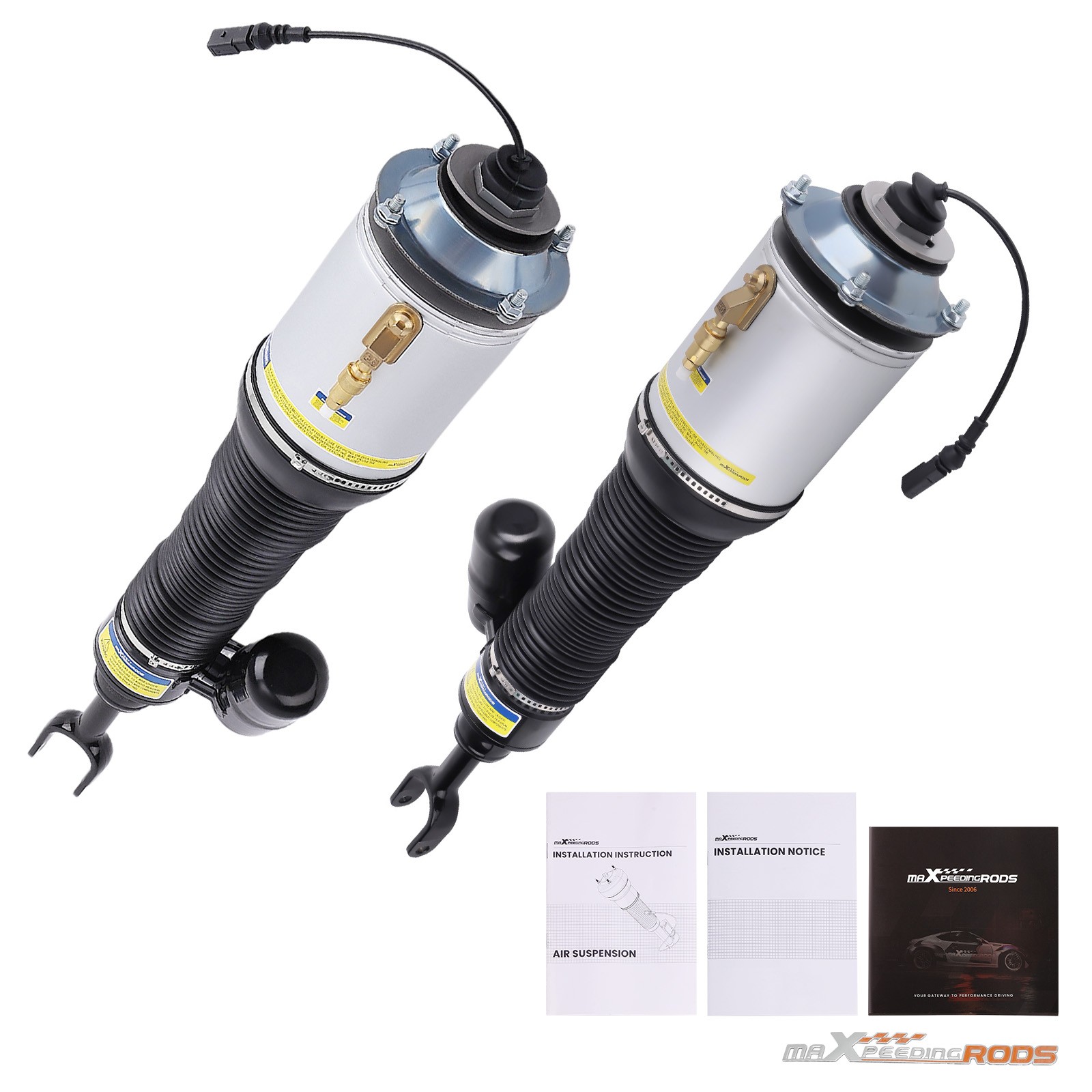 Bentley Continental GT 2006-2012 Front Left, right Air suspension struts Pair P/N 3W5616039