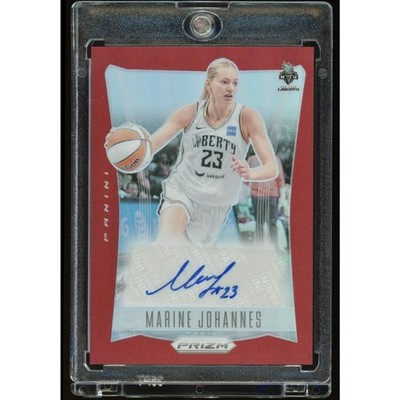 2024 Prizm WNBA Marine Johannes Throwback Signatures Prizms Red /99