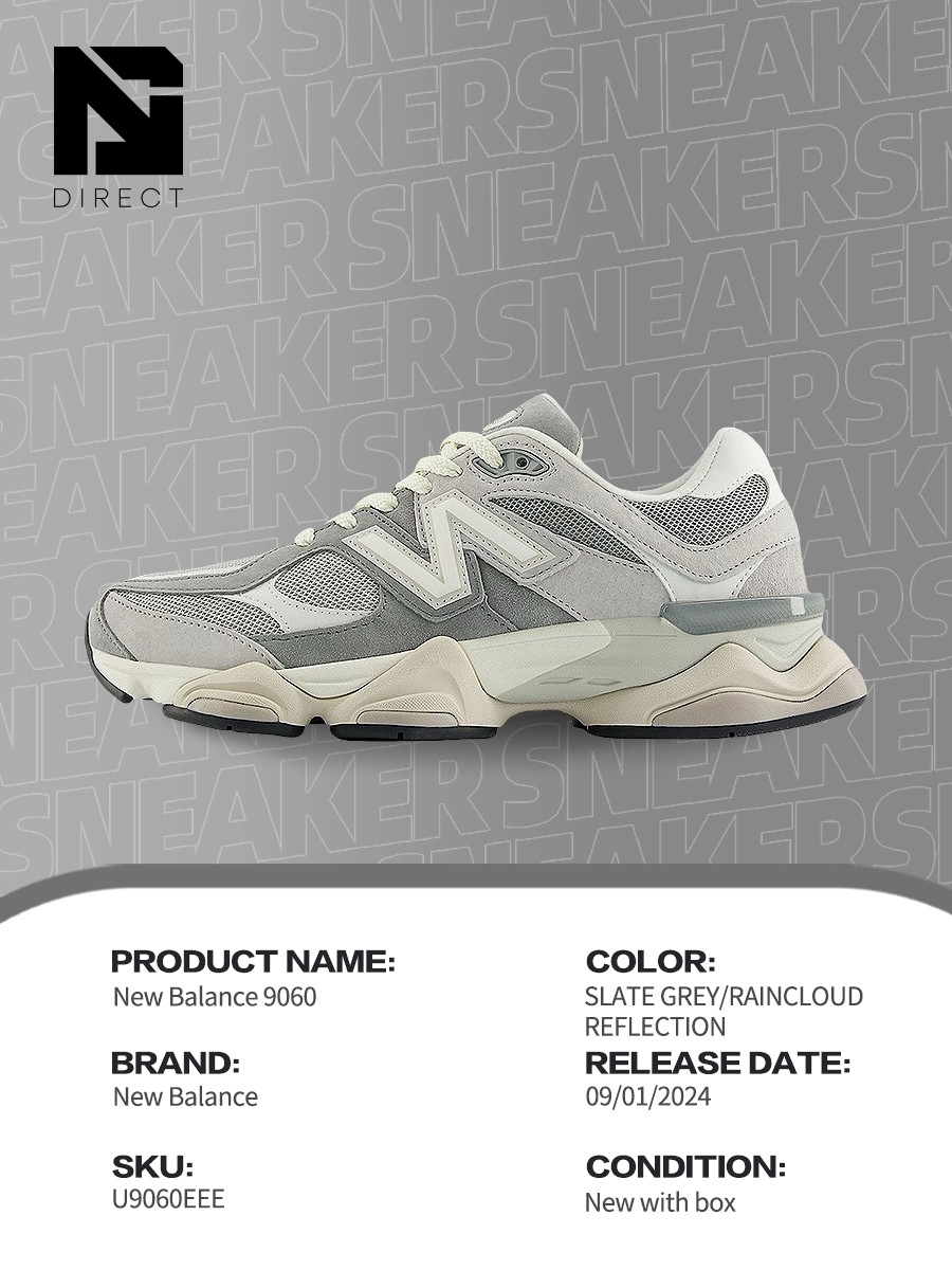 新品　New Balance U9060EEE Slat Grey 23cm New Balance 9060 