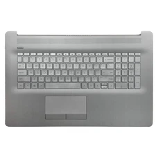 F-HONG HP 17t 17z-ca Laptop Upper Case Palmrest Touchpad Keyboard Silver 2020
