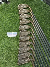 Ping Zing Karsten Berryllium Irons Set 1-SW 11pc All Original Matching Serial RH