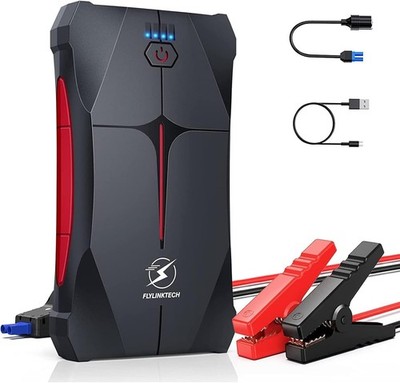 FLYLINKTECH 1200A Jump Starter 12V Car Battery Booster Power Bank LED EC5