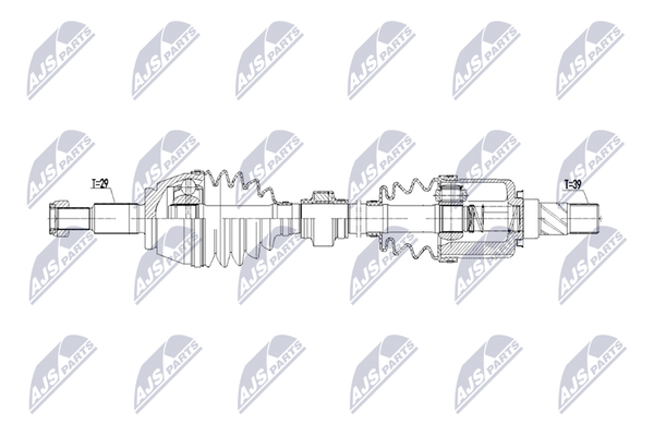 Antriebswelle NTY NPW-RE-251 FüR Renault Talisman Dci 130 160-image