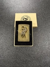 Vintage Rare Zippo Marlboro BrassBucking Bronco Lighter UNFIRED