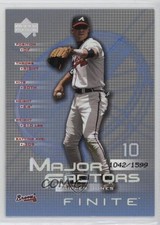 2003 Upper Deck Finite Major Factors 1042/1599 Chipper Jones #108 HOF 1d3a
