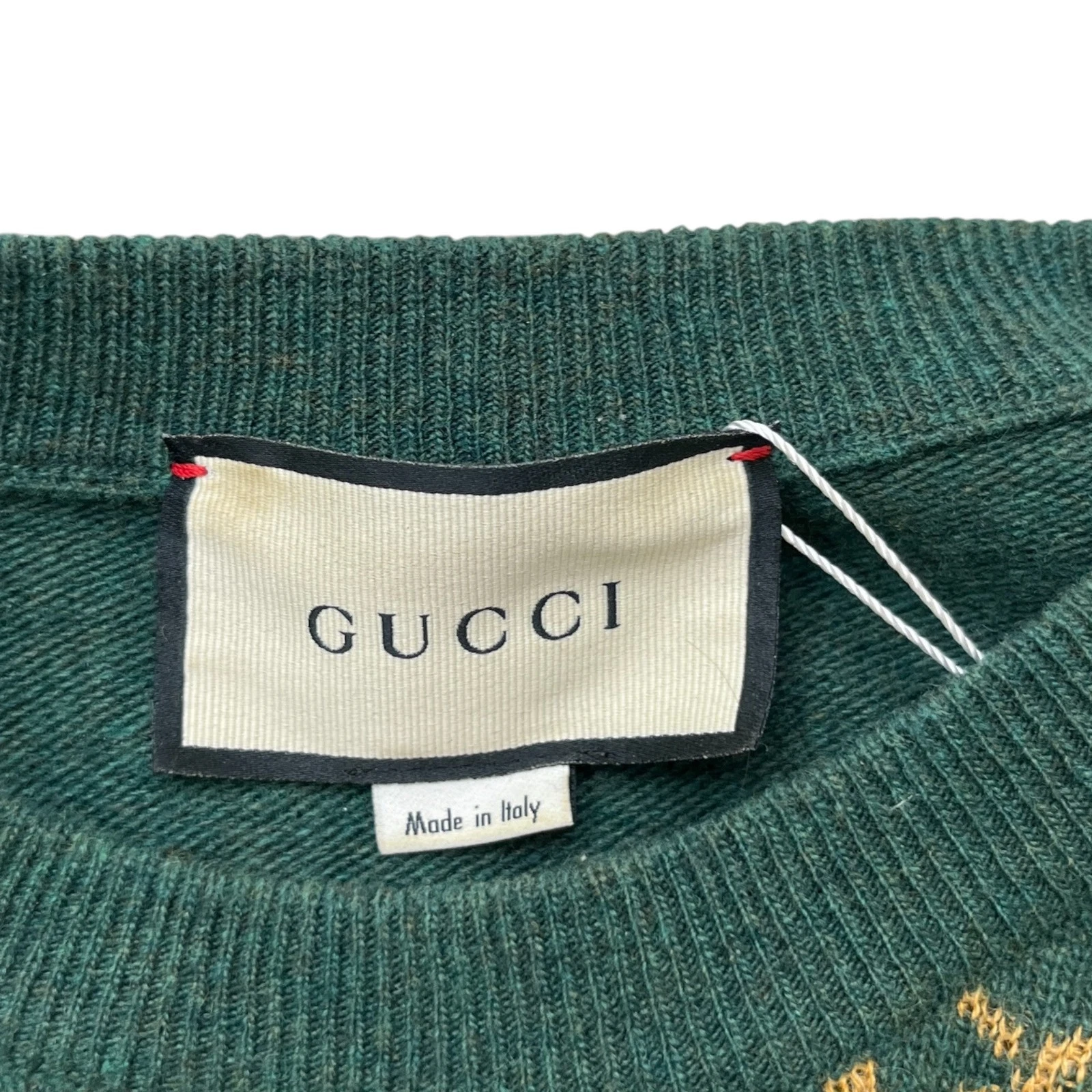 Maglione Gucci Uomo GG Supreme Verde L