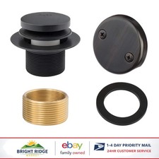 Replacement Bathtub Drain Kit with Brass and Rubber Components for Durability