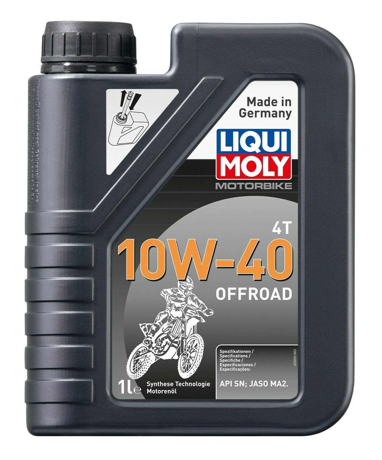 LIQUI MOLY Motorbike 4T 10W-40 Offroad Engine Oil 1 Liter