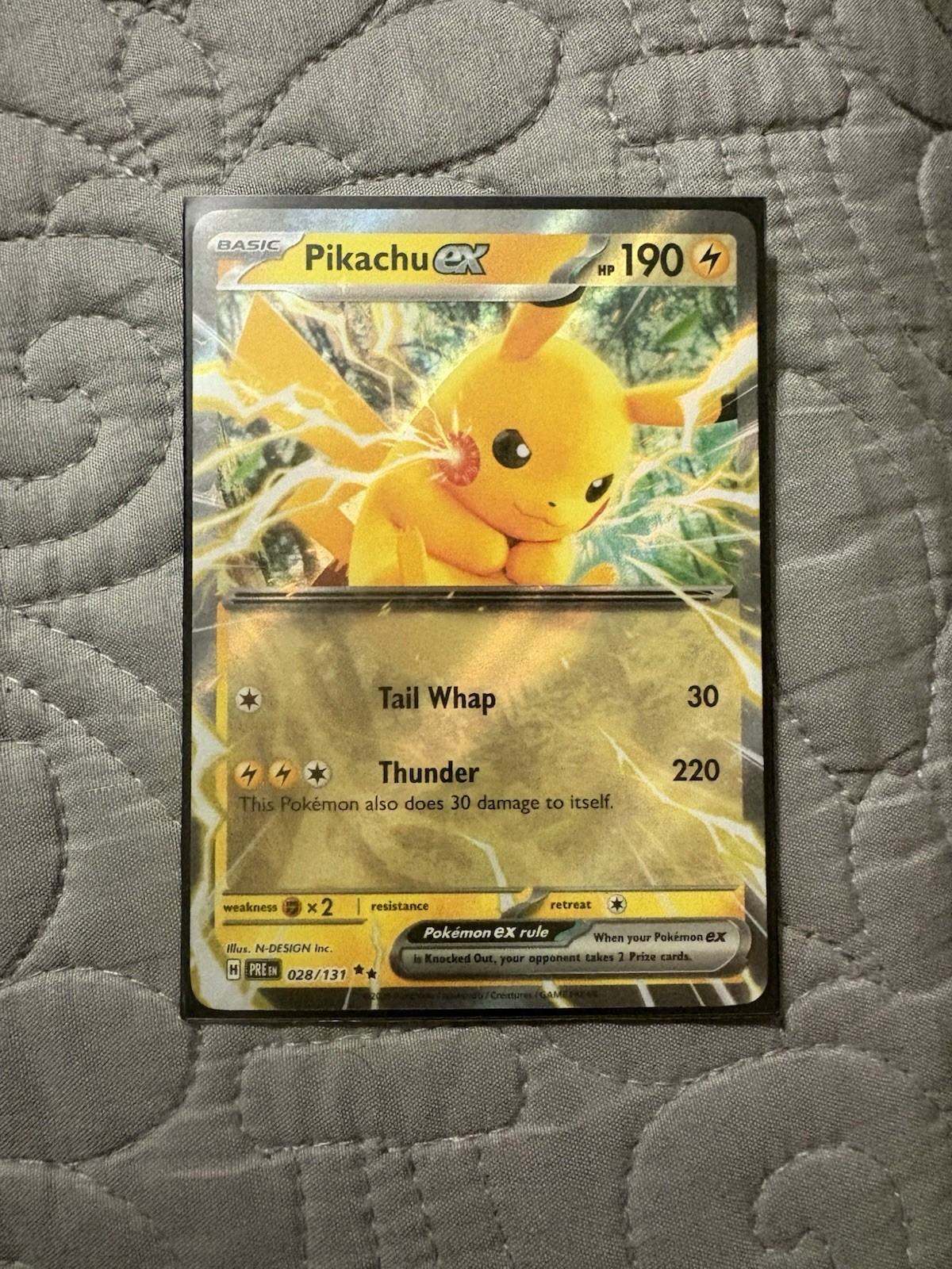 Pikachu ex 28/131 Double Rare Prismatic Evolutions Pokemon TCG Cards