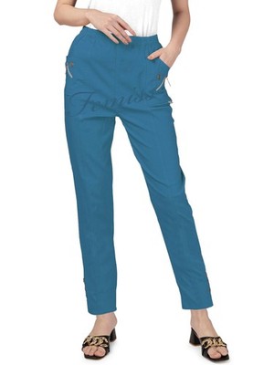 Damenhose, elastisch, hohe Taille, entspannte Passform, volle Länge, lässig, ...