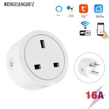 16A UK WiFi Smart Plug Socket APP Remote Control Energy Monitoring Outlet