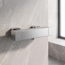 Slimline Thermostatic Mixer Faucet with Swivel Outlet Comfortable Thermostatic