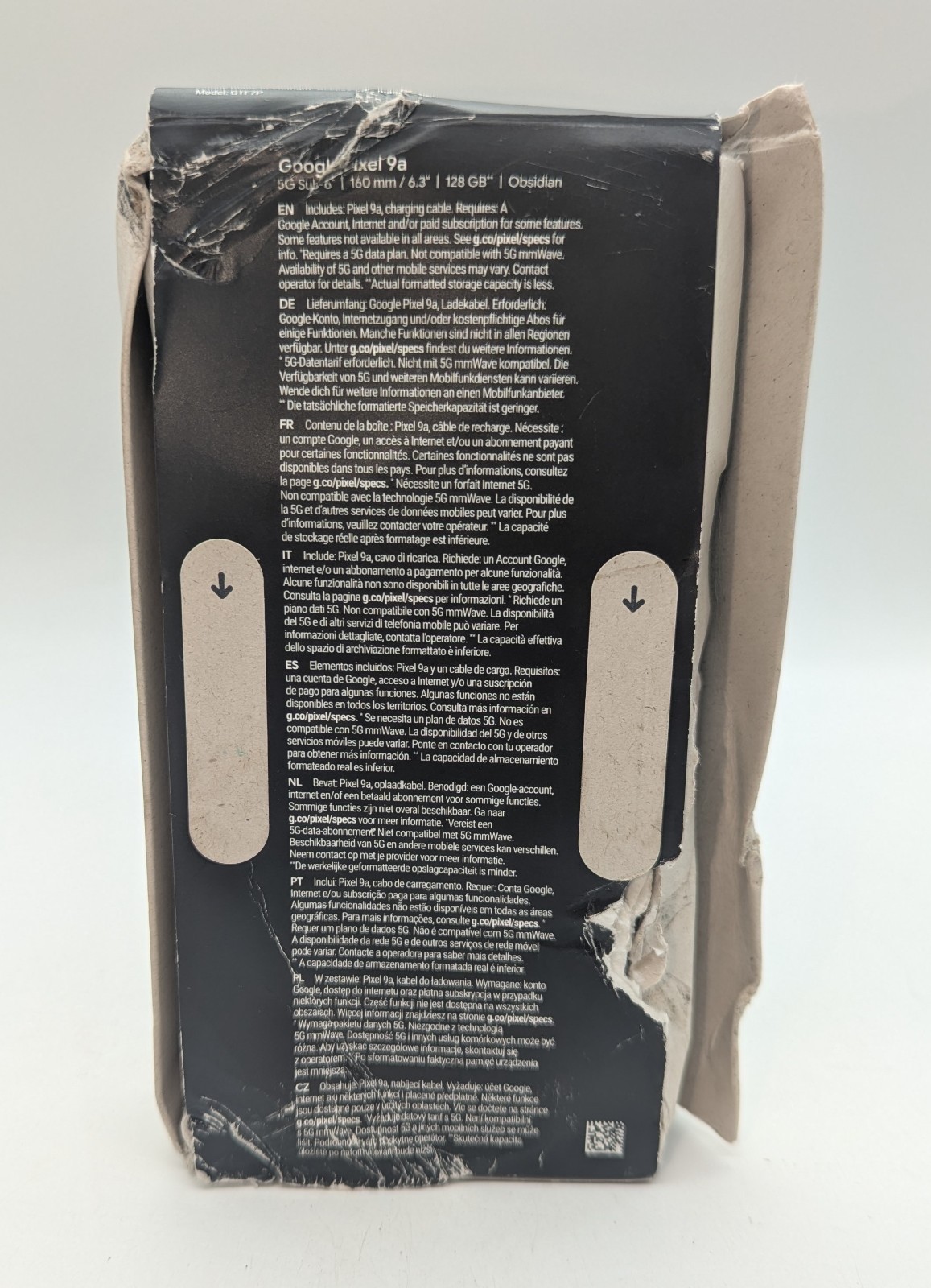 Google Pixel 9a 128GB Obsidian Unlocked Boxed – 1 Cycle, Small Chip On Side (A) image 4
