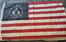  Official Assassin's Creed 3 III Colonial Flag Collectors Limited Edition