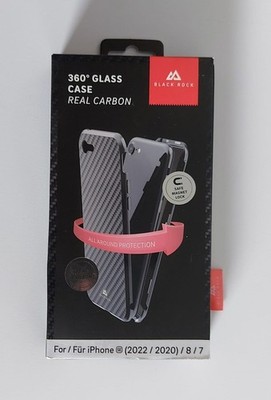 Black Rock 360° Carbon Handy Hülle Schutzhülle Case iPhone 7, 8, SE (2022/2020)