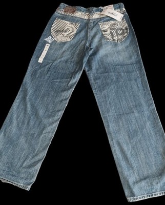 Vintage Jeans Ecko Unltd Baggy Fit 1972 Ref 93536 Größe US 38 oder 48 Frankreich Neu