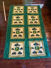 Springs John Deere  Nothing Runs Like A Deere " Cotton Fabric 8 Panels