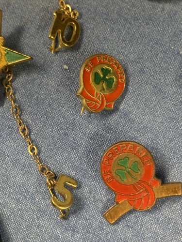 Lote De Colección Early Girl Scout Brownie Pin/Pins Bolo 1965 Idaho Redondeado - Imagen 10 de 14