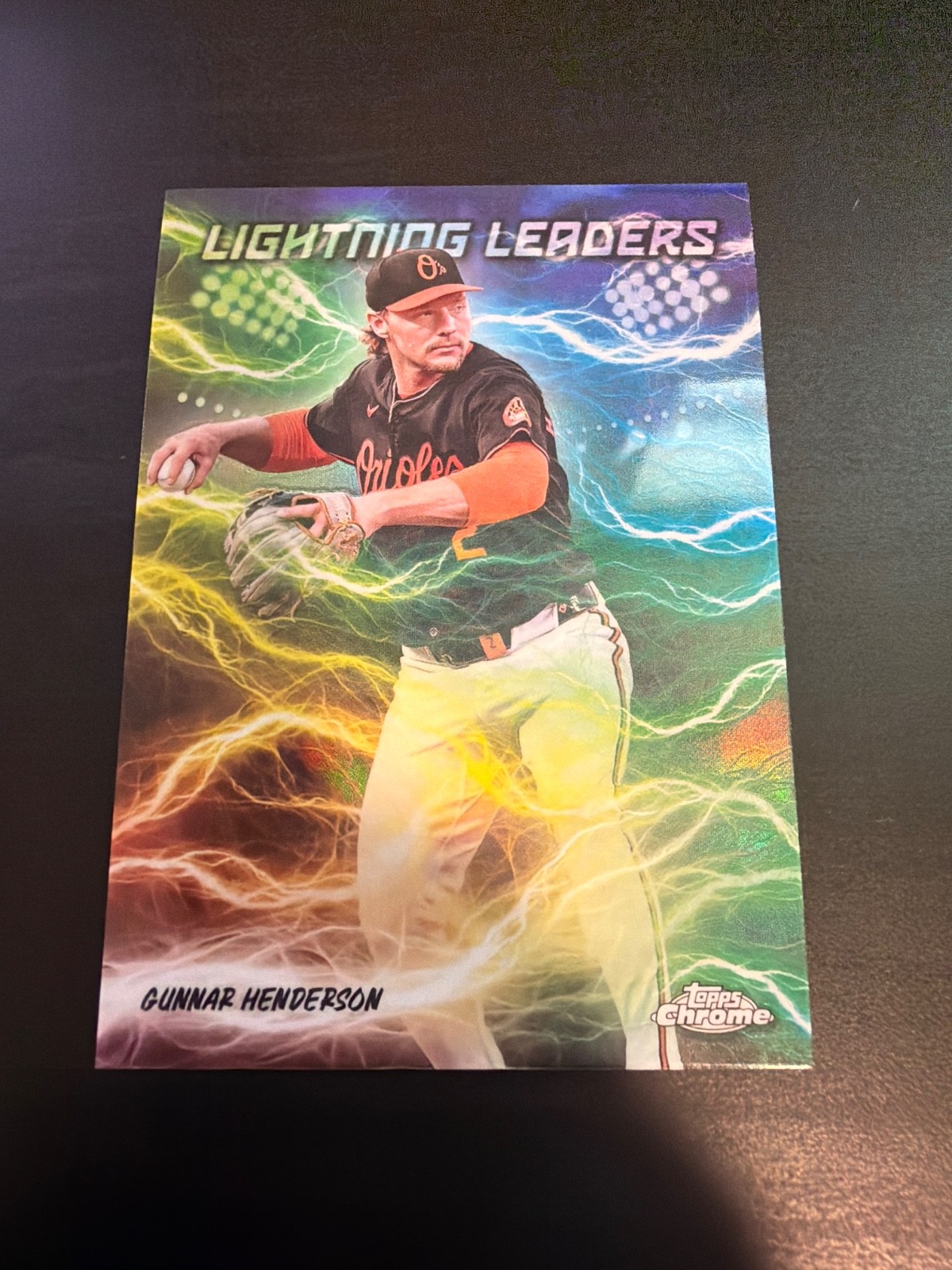 Gunnar Henderson #LL-4 Baseball Cards 2025 Topps Chrome Lightning Leaders trading card — raw and PSA graded price guide