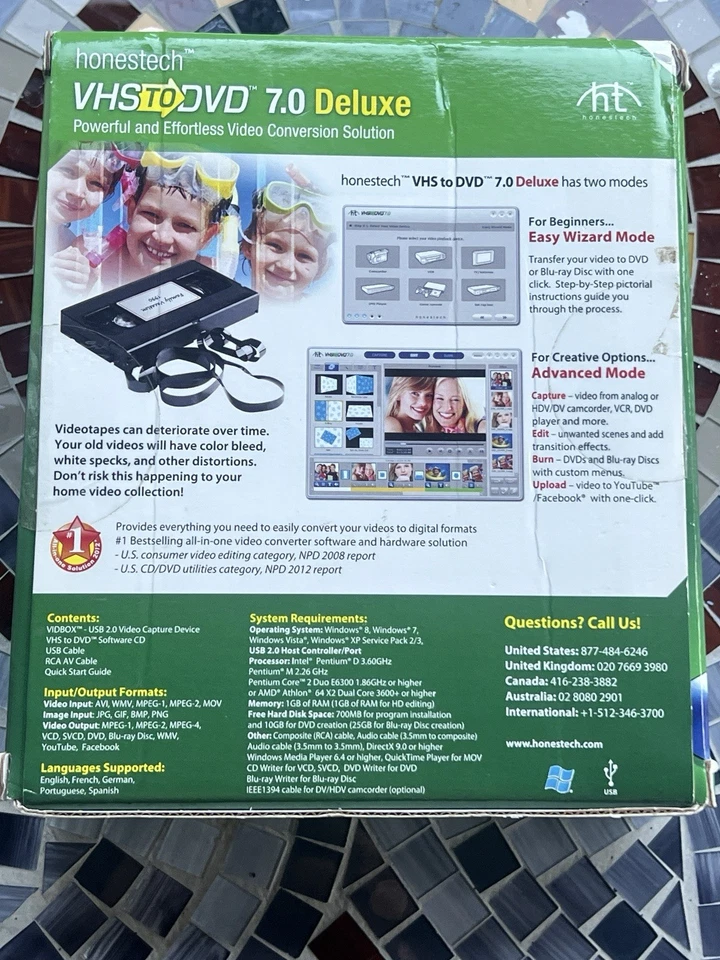 Honestech VHS to DVD 7.0 Deluxe Video Conversion USB Windows OPEN BOX - Image 2 of 4