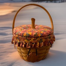 1995 Longaberger Large Pumpkin Basket 19402 L...